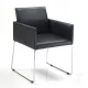 Scaun Tapitat Emma Black 1957 Tomasucci Italia 