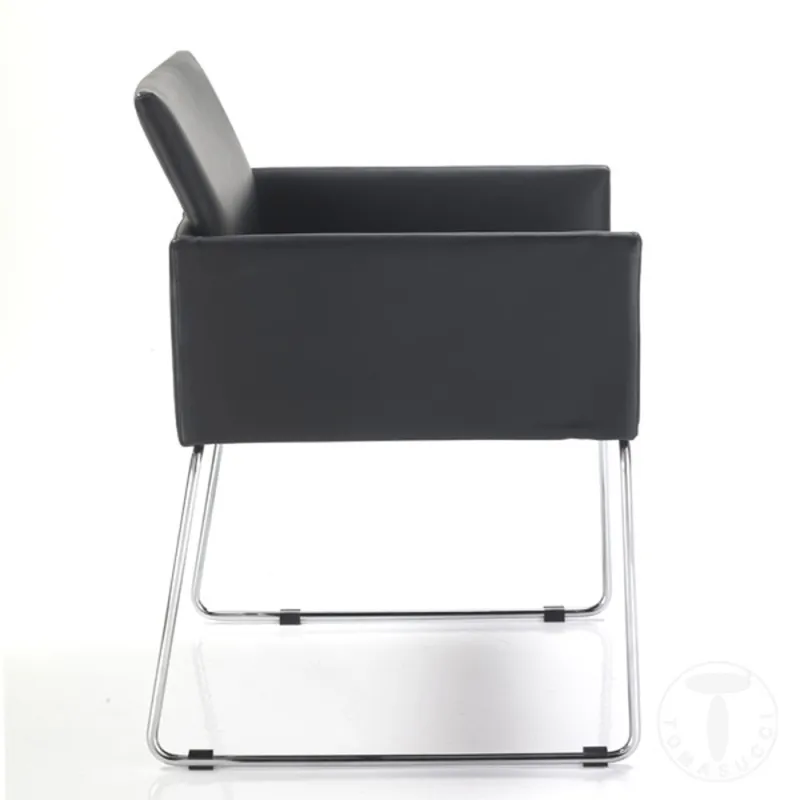 Scaun Tapitat Emma Black 1957 Tomasucci Italia 