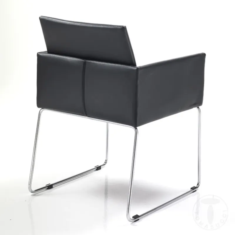 Scaun Tapitat Emma Black 1957 Tomasucci Italia 