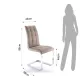 Scaun Tapitat Cozy Tortora 1999 Tomasucci Italia 