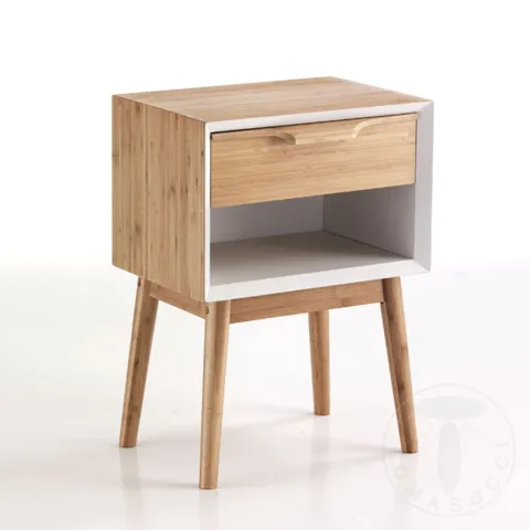 Noptiera Din Bambus Hijo White 2430 Tomasucci Italia 