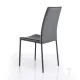 Scaun Din Piele Sintetica Kable Grey 2441 Tomasucci Italia 