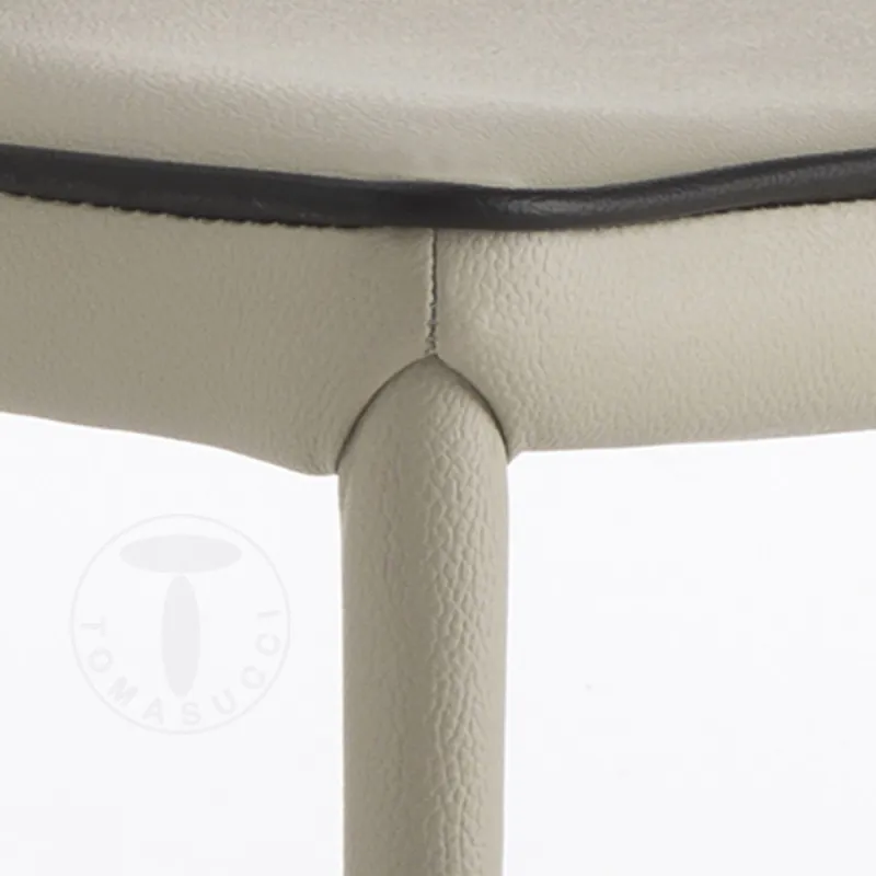 Scaun Din Piele Sintetica Kable Tortora 2442 Tomasucci Italia 