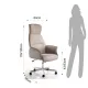 Scaun Birou Penty Tortora 2444 Tomasucci Italia 