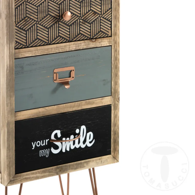 Comoda Din Lemn De Brad 5/C Kijo 2627 Tomasucci Italia 