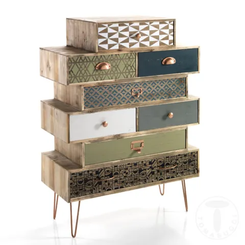 Comoda Din Lemn De Brad 8/C Kijo 2631 Tomasucci Italia 