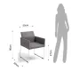 Scaun Tapitat Emma Grey 2722 Tomasucci Italia 