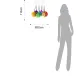 Suspensie 7 Spheres Colors 2732 Tomasucci Italia 