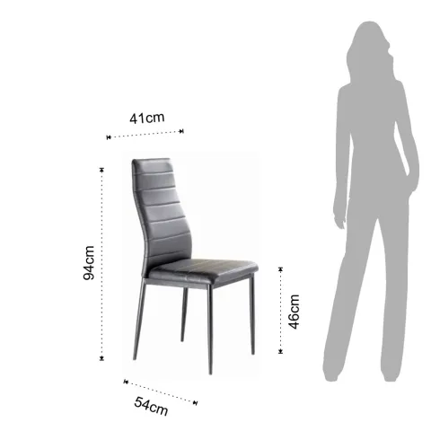 Scaun Din Piele Camaro Grey 2765 Tomasucci Italia 