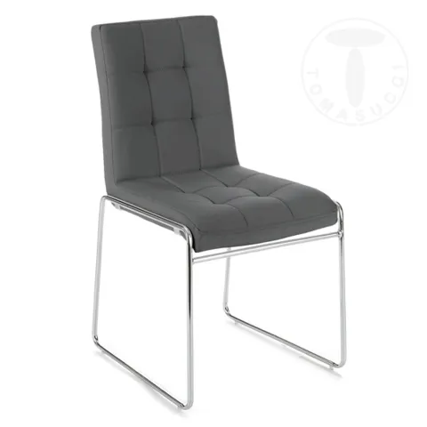 Scaun Din Piele Alice Grey 2766 Tomasucci Italia 
