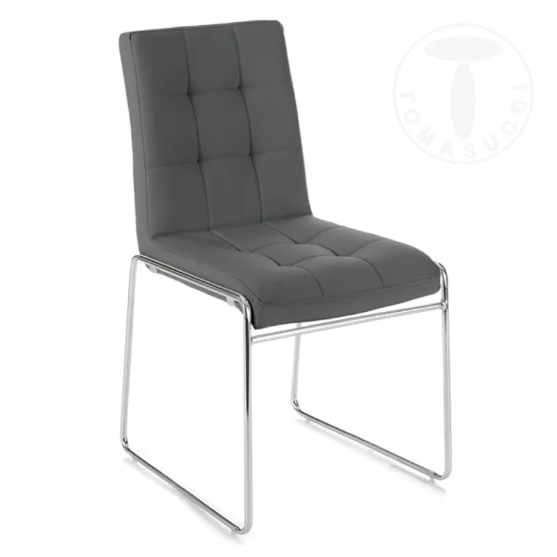 Scaun Din Piele Alice Grey 2766 Tomasucci Italia 