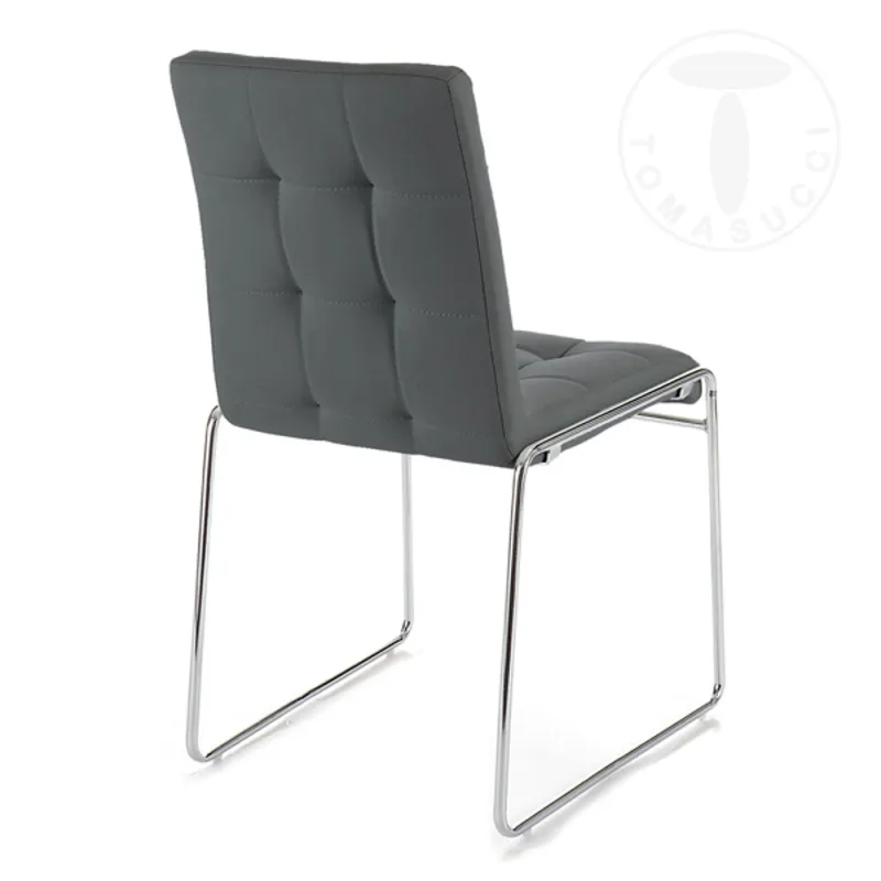 Scaun Din Piele Alice Grey 2766 Tomasucci Italia 