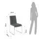 Scaun Din Piele Alice Grey 2766 Tomasucci Italia 