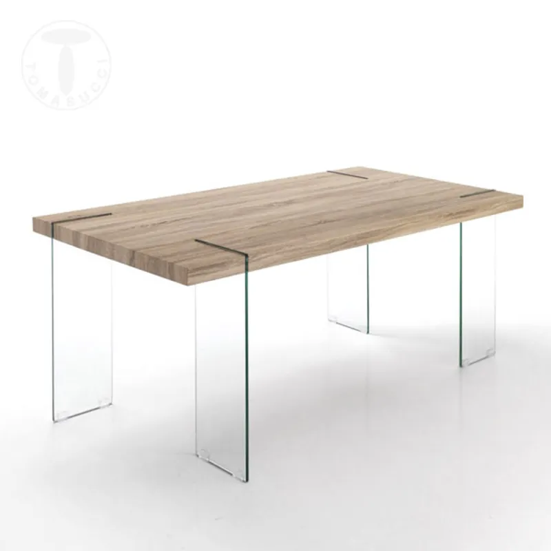 Masa-Birou Din Sticla Securizata Waver 3056 Tomasucci Italia 