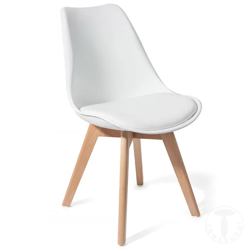 Scaun Captusit Kiki Evo Wood 3216 Tomasucci Italia 