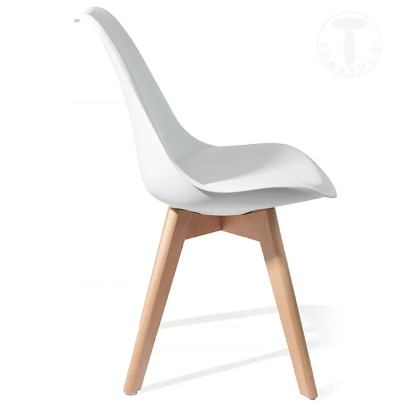 Scaun Captusit Kiki Evo Wood 3216 Tomasucci Italia 