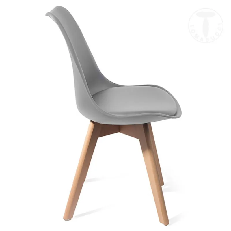 Scaun Captusit Kiki Evo Wood 3217 Tomasucci Italia 