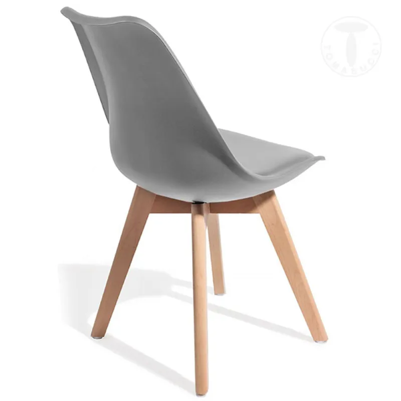Scaun Captusit Kiki Evo Wood 3217 Tomasucci Italia 