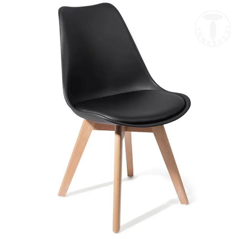 Scaun Captusit Kiki Evo Wood 3218 Tomasucci Italia 