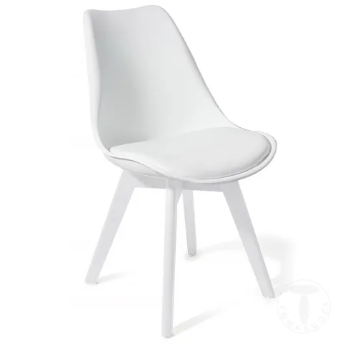 Scaun Din Piele Sintetica Kiki Evo White 3274 Tomasucci Italia 