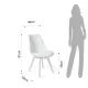Scaun Din Piele Sintetica Kiki Evo White 3274 Tomasucci Italia 