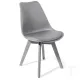 Scaun Din Piele Sintetica Kiki Evo Grey 3275 Tomasucci Italia 