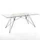 Masa-Birou Din Sticla Securizata Spillo Black/Clear 3333 Tomasucci Italia 