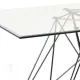 Masa-Birou Din Sticla Securizata Spillo Black/Clear 3333 Tomasucci Italia 