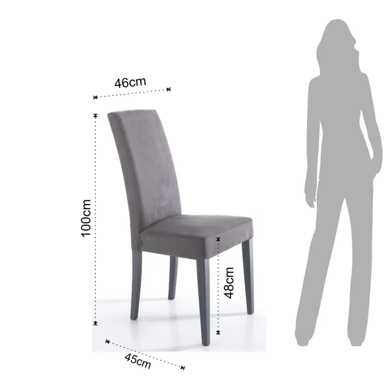 Scaun Tapitat Lella Grey 3335 Tomasucci Italia 