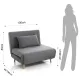 Fotoliu Extensibil Shift Grey 3343 Tomasucci Italia 