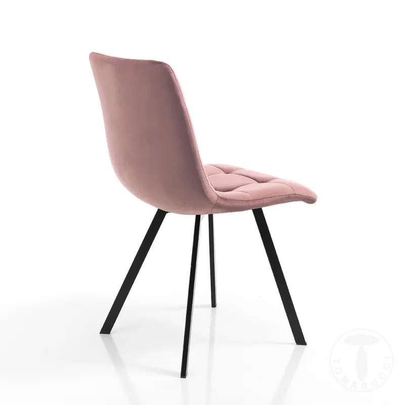 Scaun Cu Efect De Catifea Toffee Pink 3481 Tomasucci Italia 