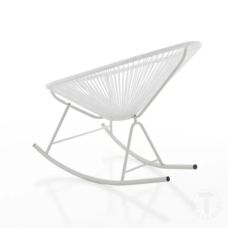 Fotoliu-Balansoar Pentru Interior-Exterior Numana White 3484 Tomasucci Italia 