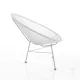Fotoliu-Balansoar Pentru Interior-Exterior Numana White 3486 Tomasucci Italia 