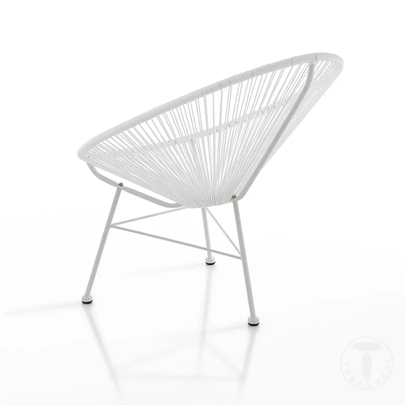 Fotoliu-Balansoar Pentru Interior-Exterior Numana White 3486 Tomasucci Italia 