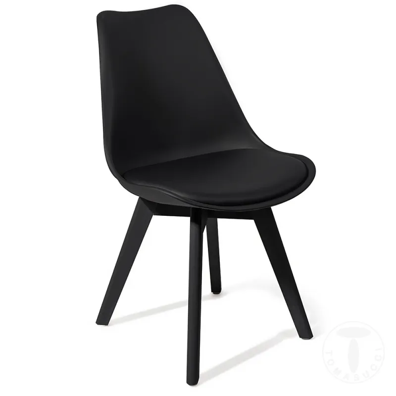 Scaun Captusit Kiki Evo Black 3551 Tomasucci Italia 