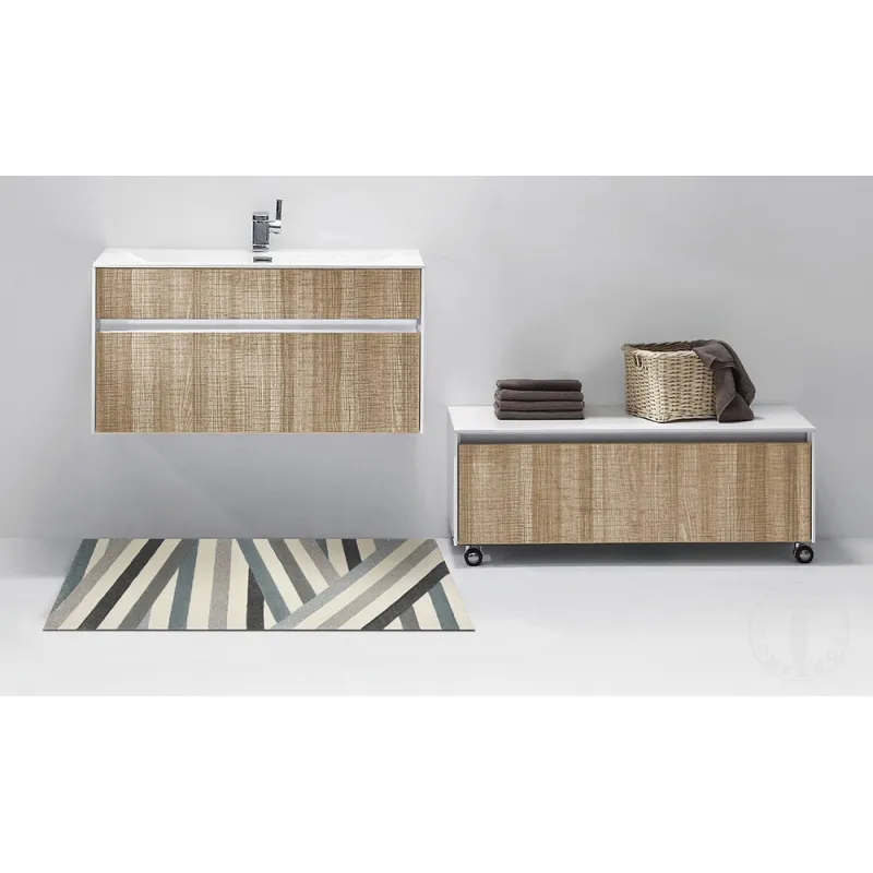Covor Sculptat Manual Lines Pastel Cream - Blue 3610 Tomasucci Italia 