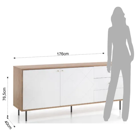 Comoda Diamond White 3644 Tomasucci Italia 