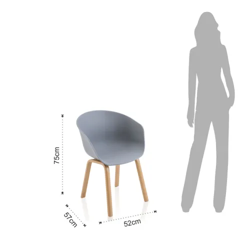 Scaun Mork Grey 3657 Tomasucci Italia 