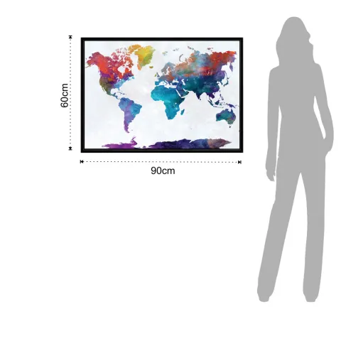 Tablou Colored World Map 3660 Tomasucci Italia 