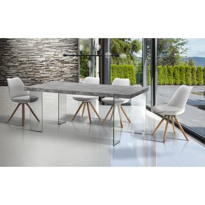 Masa Dinning Waver Cement 3683 Tomasucci Italia 