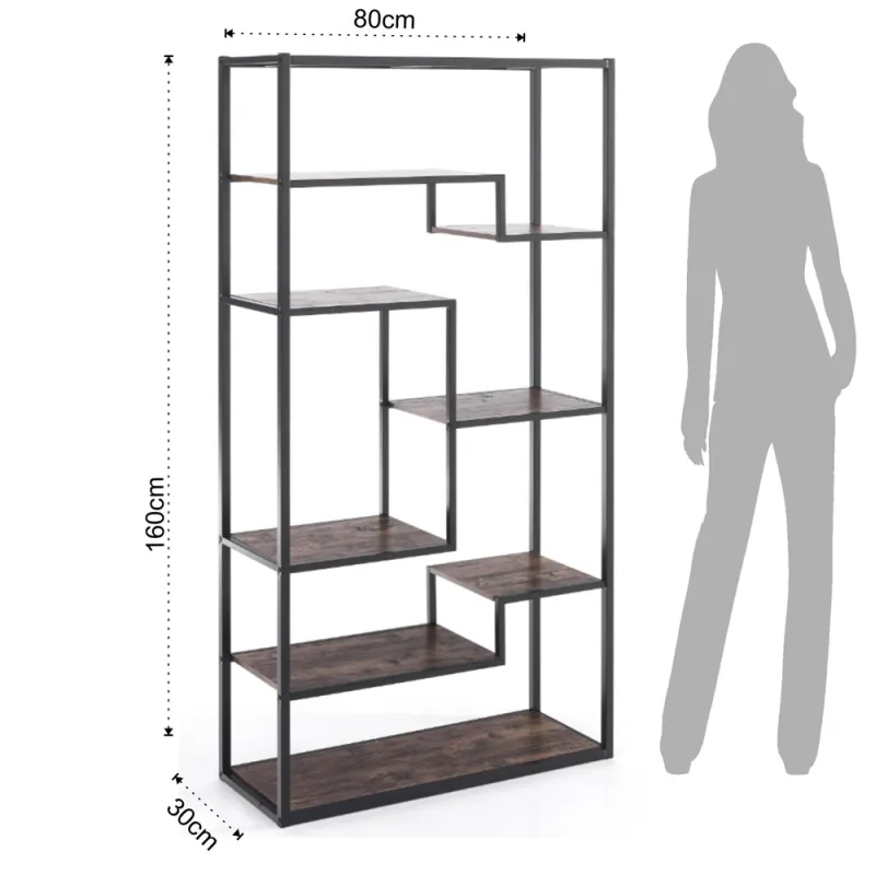 Biblioteca Jumble High Black 3697 Tomasucci Italia 