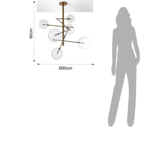 Candelabru Galaxy 3736 Tomasucci Italia 