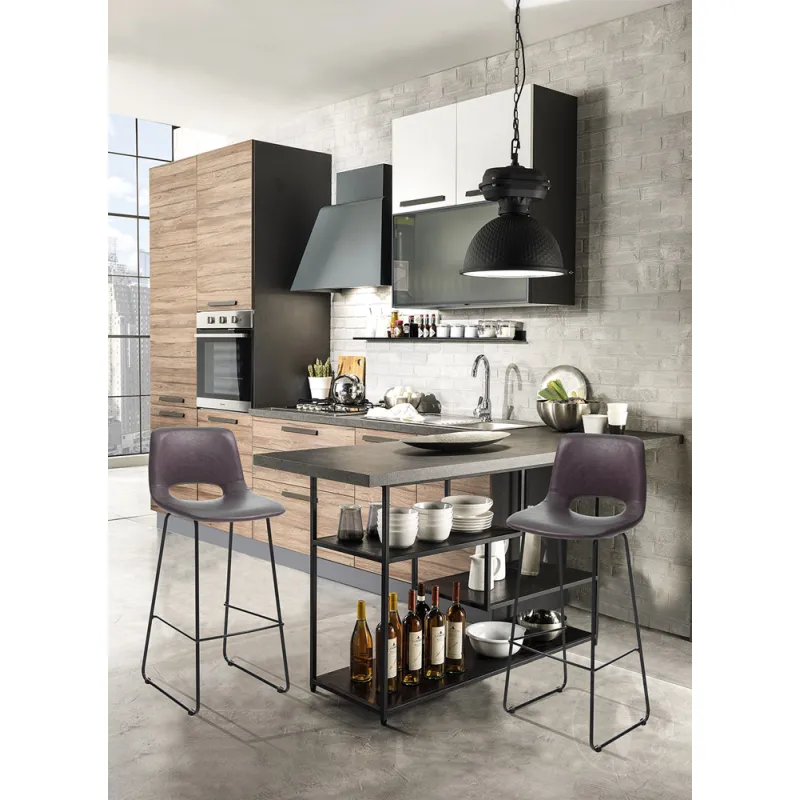 Scaun Bar Leonel Brown 3801 Tomasucci Italia 