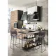 Scaun Bar Leonel Brown 3801 Tomasucci Italia 