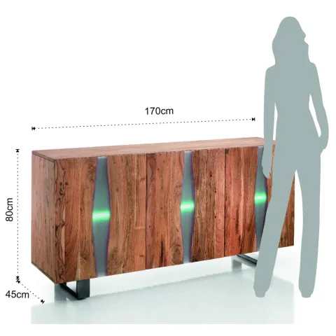 Bufet Cu 4 Usi 3 Anubi 3861 Tomasucci Italia 
