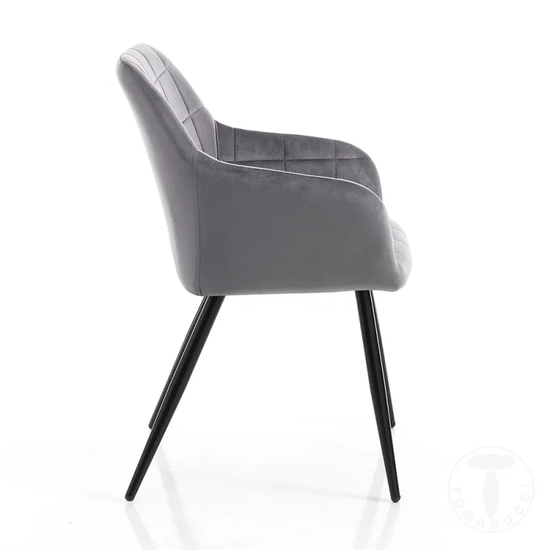 Scaun Tapitat Denver Grey 3956 Tomasucci Italia 