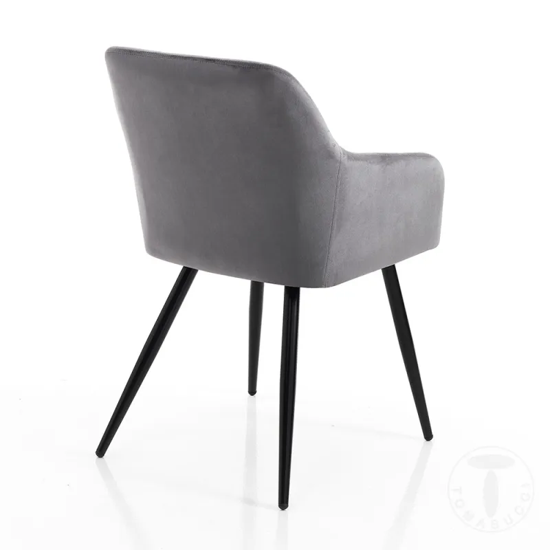 Scaun Tapitat Denver Grey 3956 Tomasucci Italia 
