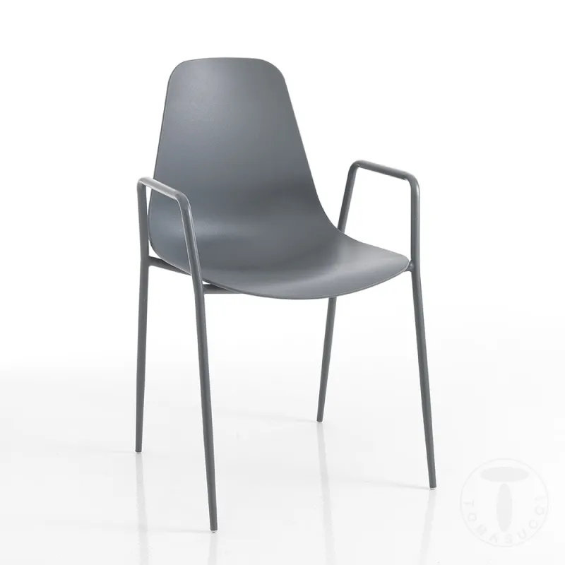Scaun De Interior-Exterior Oslo Grey Plus 3965 Tomasucci Italia 