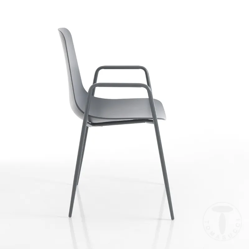 Scaun De Interior-Exterior Oslo Grey Plus 3965 Tomasucci Italia 