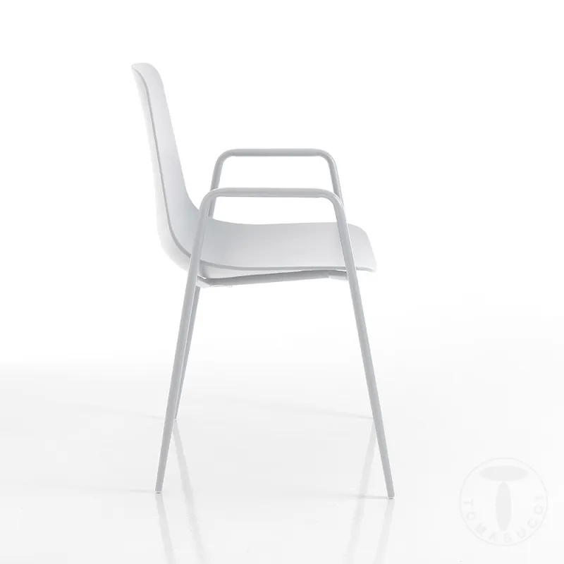 Scaun De Interior-Exterior Oslo White Plus 3966 Tomasucci Italia 